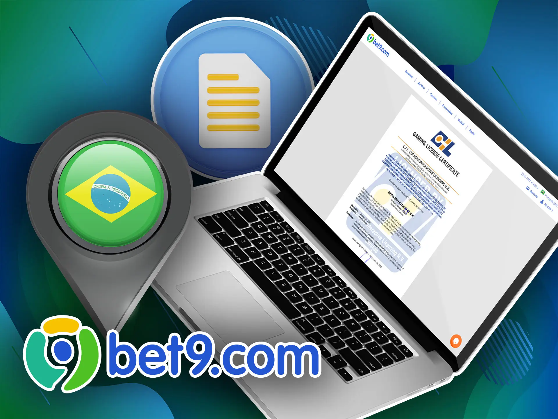 A Bet9 é uma empresa licenciada, responsável pela segurança das transações e dos dados pessoais dos jogadores.