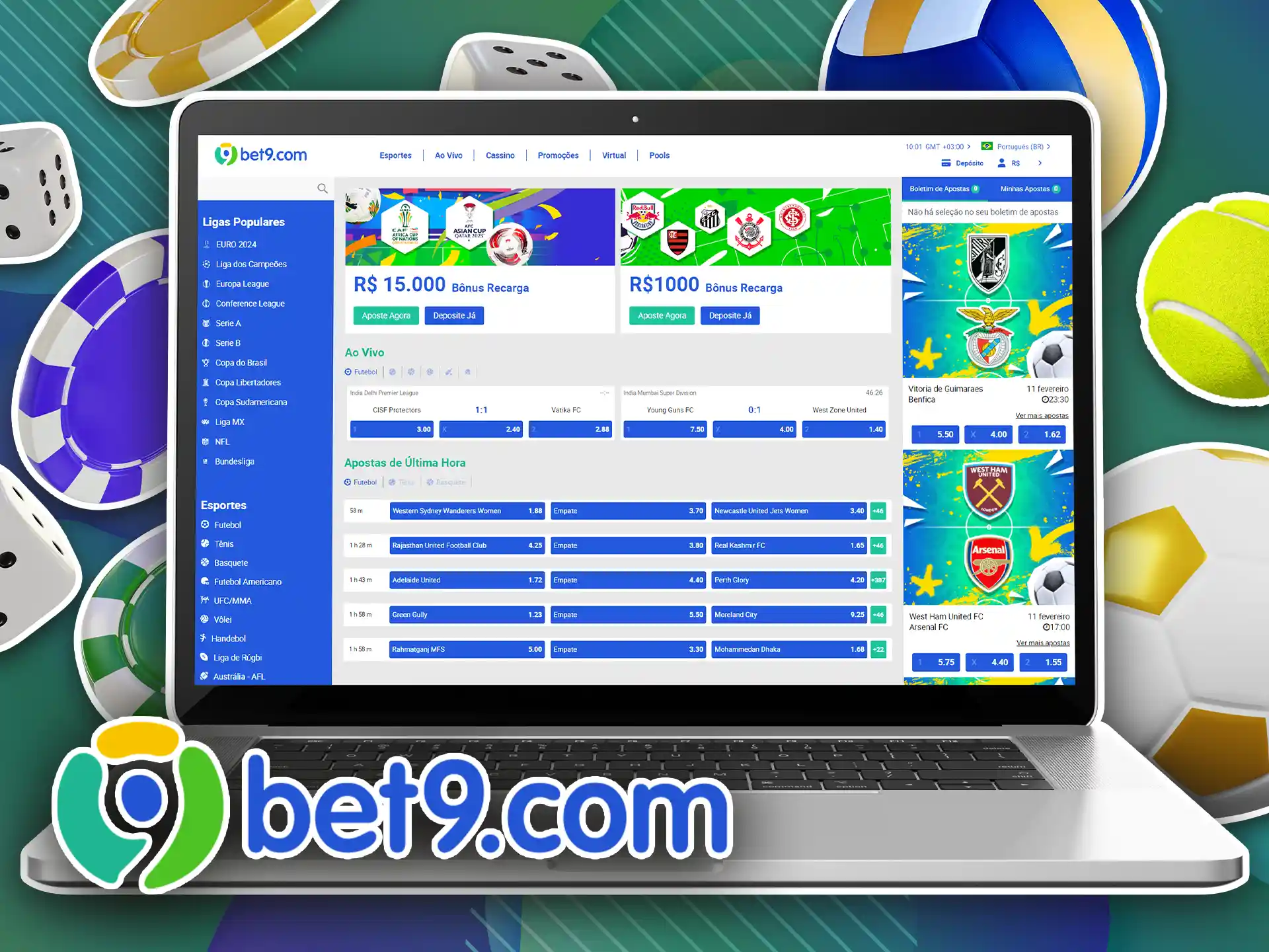 A Bet9 é popular entre os apostadores brasileiros.