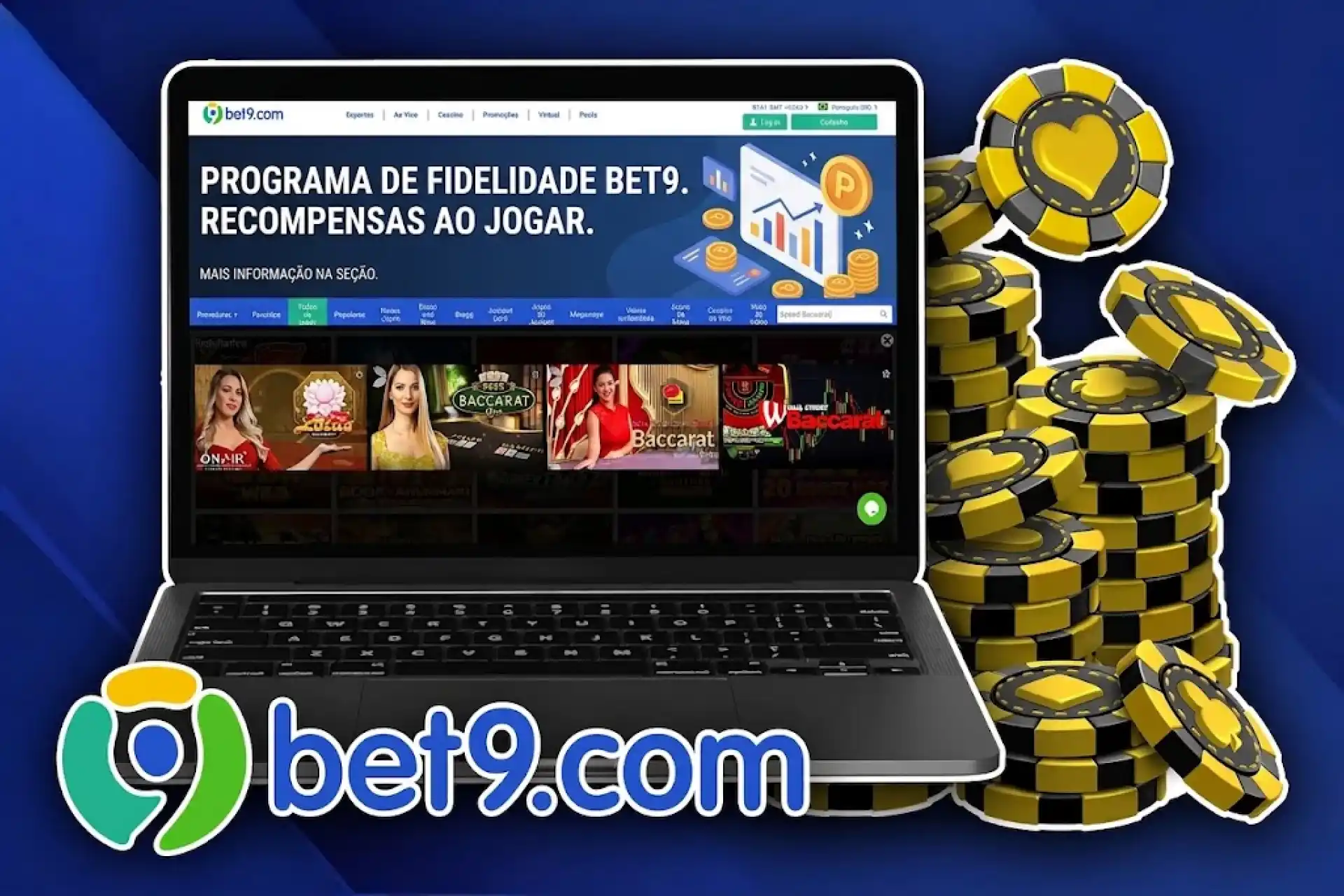 Você gasta menos dinheiro em um jogo desse tipo de bacará.