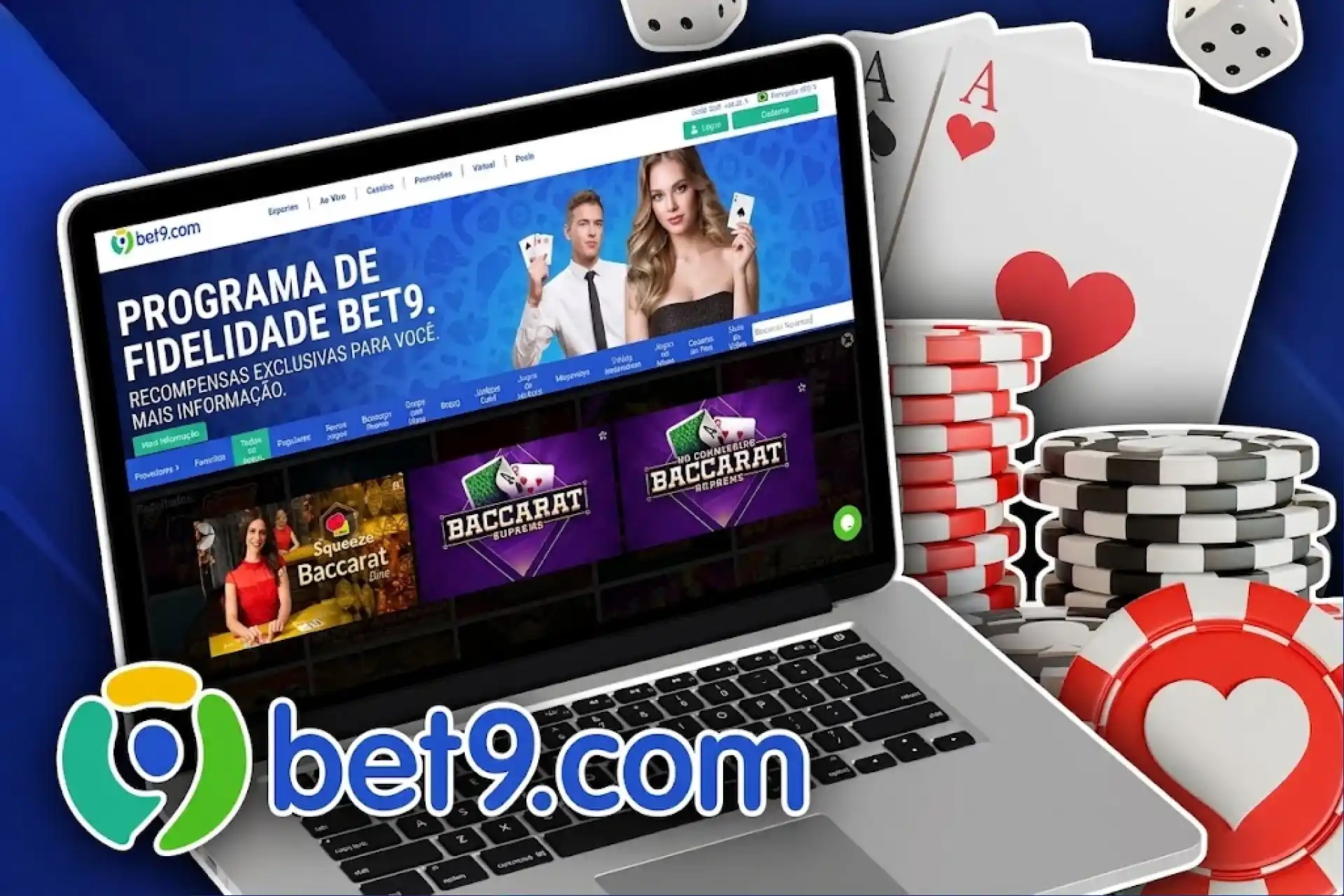 Experimente o Squeeze Baccarat no cassino on-line Bet9.