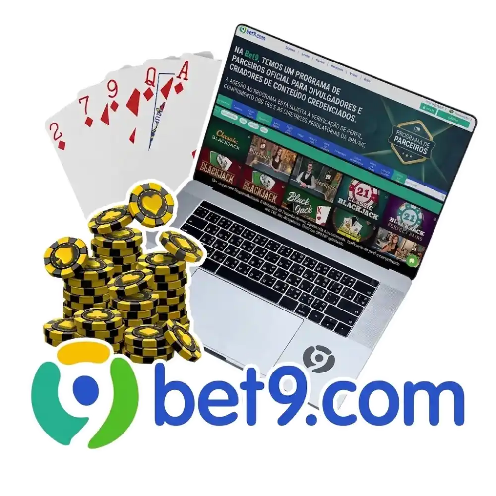Faça login no Bet9, recarregue sua conta e jogue diferentes tipos de blackjack.