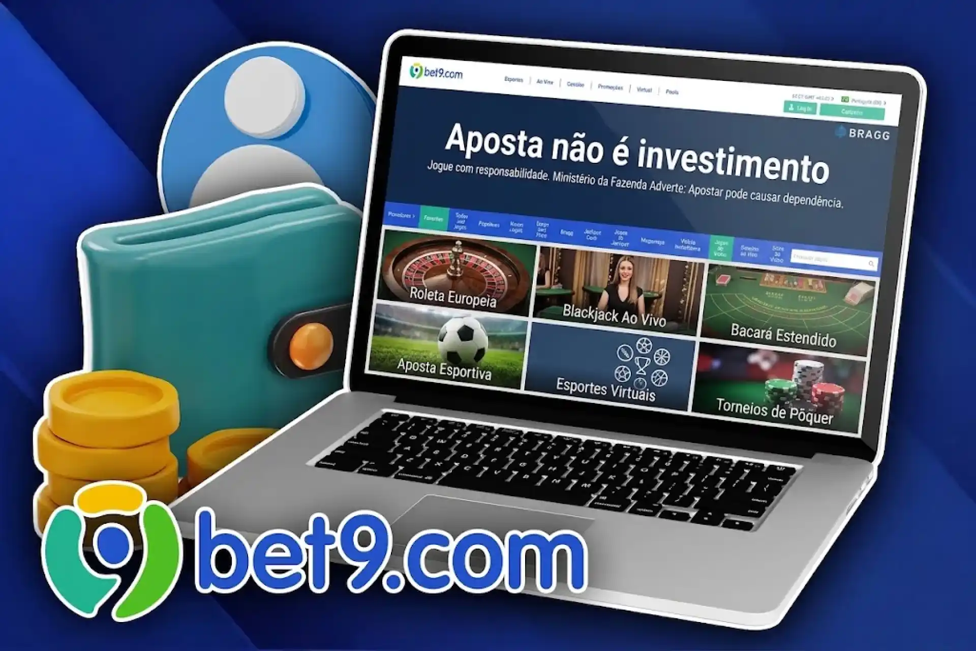Registre-se no cassino Bet9 e comece a jogar blackjack.