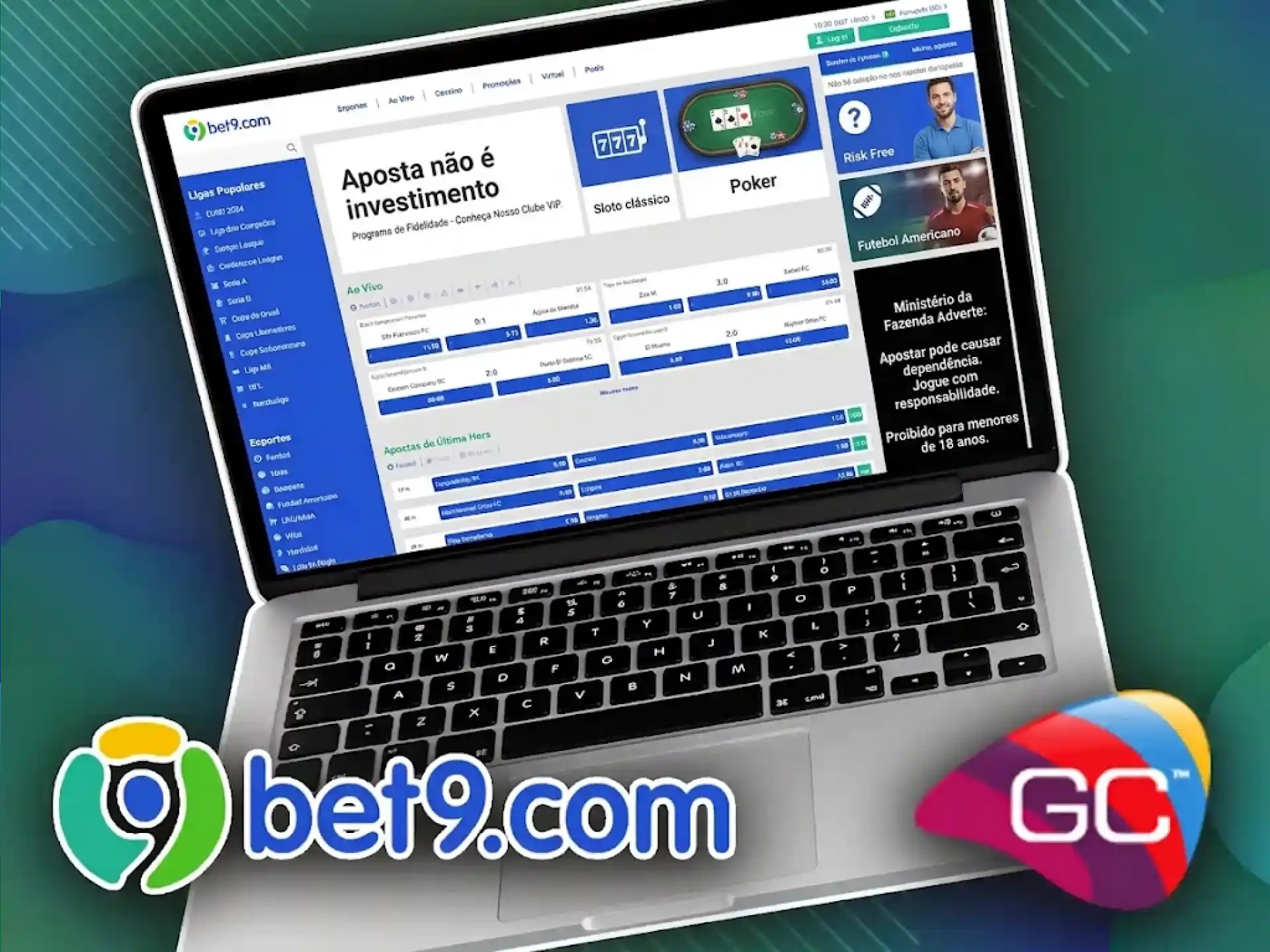 A plataforma Bet9 é legal no Brasil e tem um alto nível de segurança.